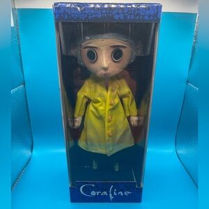 NECA Coraline Prop Replica Doll Yellow Raincoat NWT
